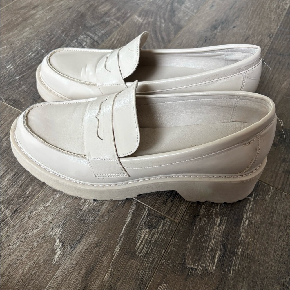Madden Girl Cream Loafers